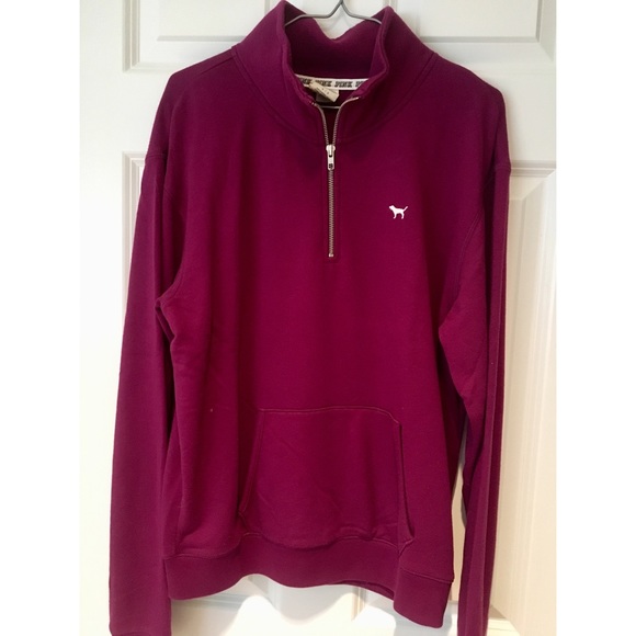 PINK Victoria's Secret Sweaters - VS Pink Quarter ZIP